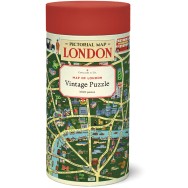 London Map Vintage Pussel 1000 bitar